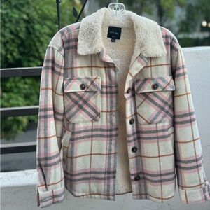 Sherpa lined shacket